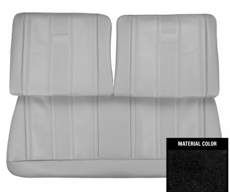 PUI Interiors 1965 Chevrolet Nova 2 Door Black Front Split Bench Seat Cover 65XS10B