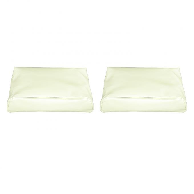 PUI Interiors 1968-1972 Chevelle/GTO/Cutlass/Skylark/Nova Pearl Bucket Seat Head Rest Covers 68AH28U