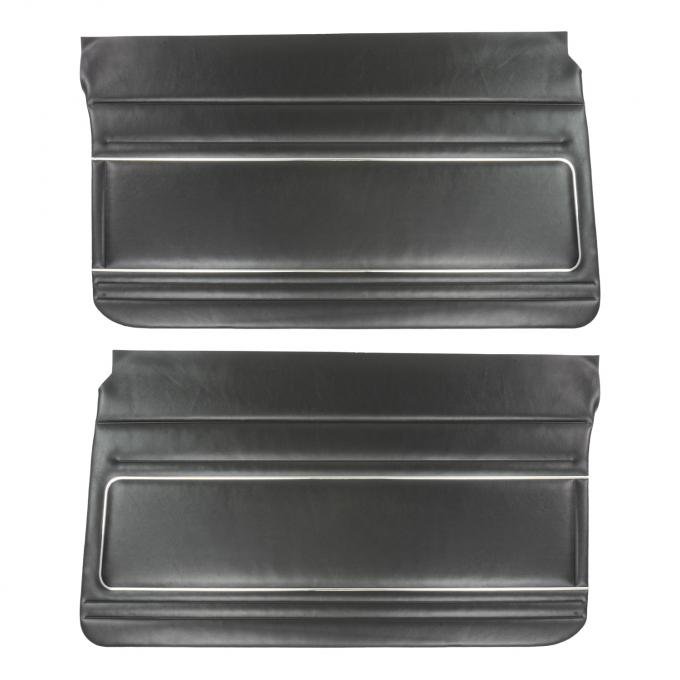 PUI Interiors 1977-1979 Chevrolet Nova Black Front Door Panels 77XD70