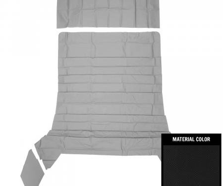 PUI Interiors 1966-1967 Chevrolet Nova 4 Door Sedan Black Basketweave Headliner 66XH4D100A