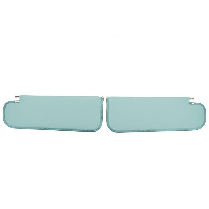 PUI Interiors 1962-1964 Chevrolet Nova Hardtop Light Blue Basketweave Sun Visors SV12104AC