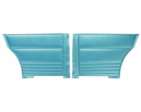 PUI Interiors 1967 Chevrolet Nova/SS Hardtop Bright Blue Rear Door Panels D293C