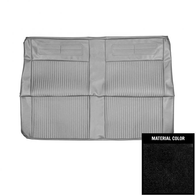 PUI Interiors 1963 Chevrolet Nova Convertible Black Rear Bench Seat Cover 63XS55V