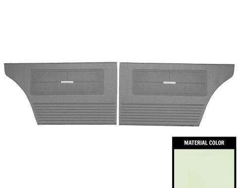 PUI Interiors 1963 Chevrolet Nova 4 Door White Rear Door Panels 63XD4D69R