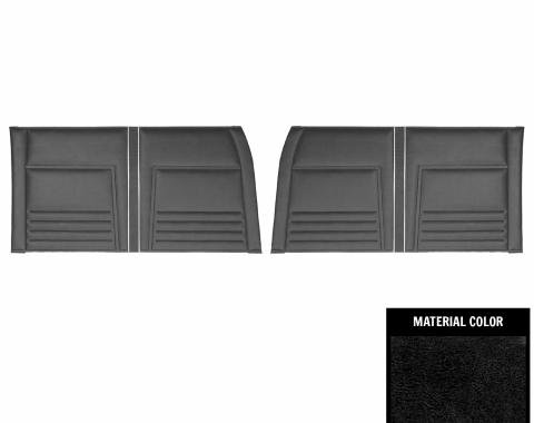 PUI Interiors 1967 Chevrolet Nova 4-Door Sedan/Wagon Black Front Door Panels 67XD4D10