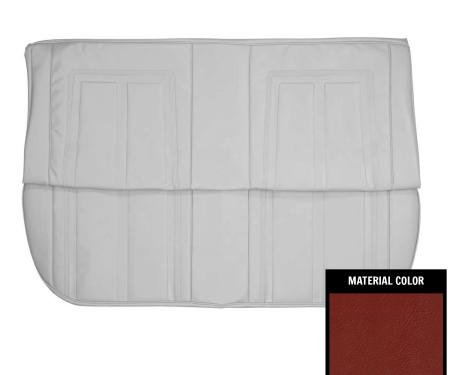 PUI Interiors 1966 Chevrolet Nova 4 Door Sedan Red Rear Seat Cover 66XS4D30SS