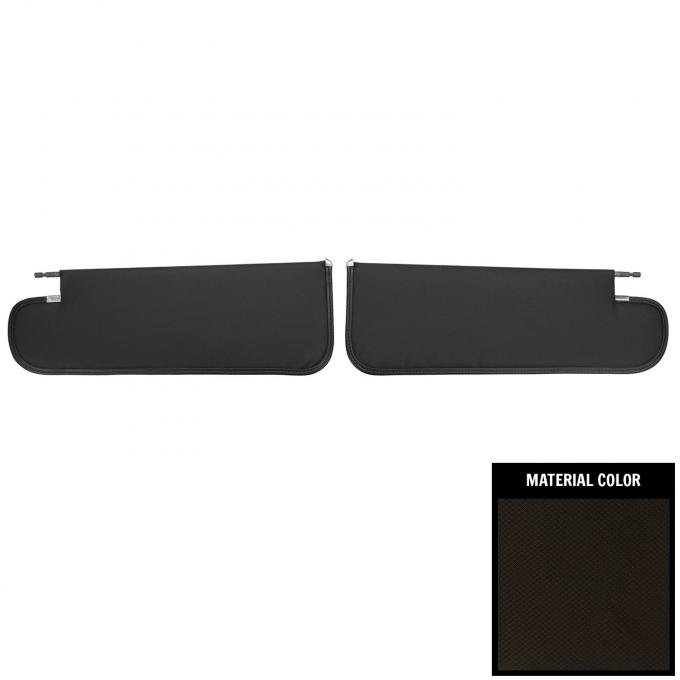 PUI Interiors 1966-1967 Chevrolet Nova Black Basketweave Sun Visors SV10100AC