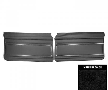 PUI Interiors 1975-1976 Chevrolet Nova Black Front Door Panels 75XD10