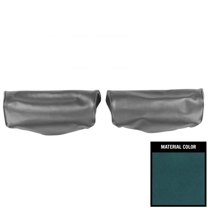 PUI Interiors 1975-1979 Chevrolet Nova Medium Blue Bench Seat Head Rest Covers 75XH17B