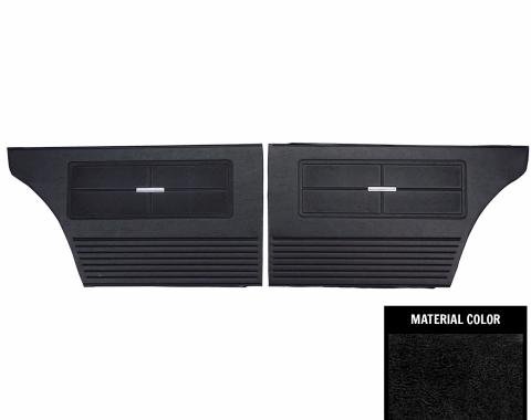 PUI Interiors 1963 Chevrolet Nova 4 Door Black Rear Door Panels 63XD4D55R