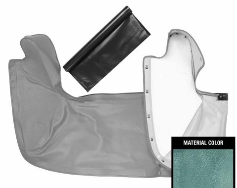 PUI Interiors 1962-1963 Chevrolet Nova Light Blue Convertible Top Boot 63XT56