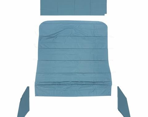 PUI Interiors 1966-1967 Chevrolet Nova Bright Blue Basketweave Headliner 66XH106A