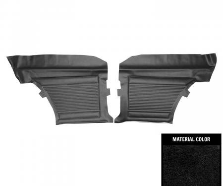 PUI Interiors 1968 Chevrolet Nova Standard 2-Door Sedan Black Rear Door Panels D360C