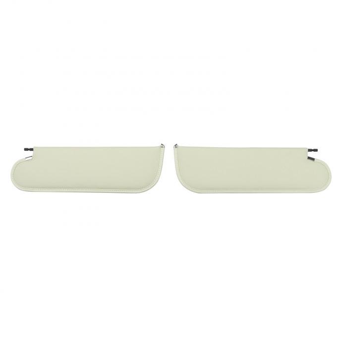 PUI Interiors 1971-1972 Chevelle/GTO/Cutlass/Skylark/Nova White Basketweave Sun Visors SV6101AC