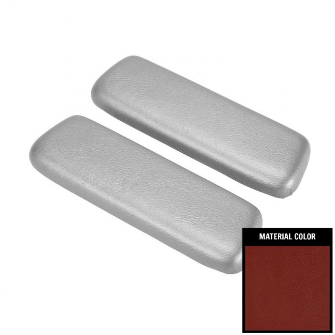 PUI Interiors 1965-1967 Chevelle/GTO & 1966-1967 Cutlass/Skylark Red Rear Arm Rest Pads ARP2-30