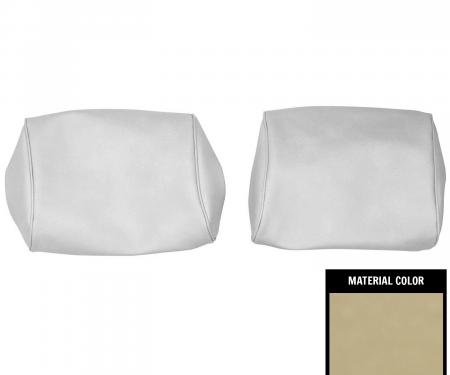 PUI Interiors 1968-1972 Chevelle/GTO/Cutlass/Skylark/Nova Covert Bench Seat Head Rest Covers 68AH29B