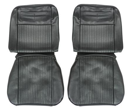 PUI Interiors 1963-1964 Chevrolet Nova Black Front Bucket Seat Covers 63XS55U
