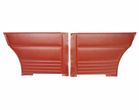 PUI Interiors 1967 Chevrolet Nova/SS Hardtop Red Rear Door Panels D292C