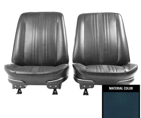 PUI Interiors 1969-1971 Chevrolet Nova Dark Metallic Blue Pre-Assembled Front Bucket Seats 69XS16U-P
