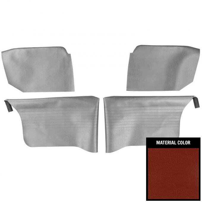 PUI Interiors 1963 Chevrolet Nova Convertible Red Rear Arm Rest Covers 63XR64