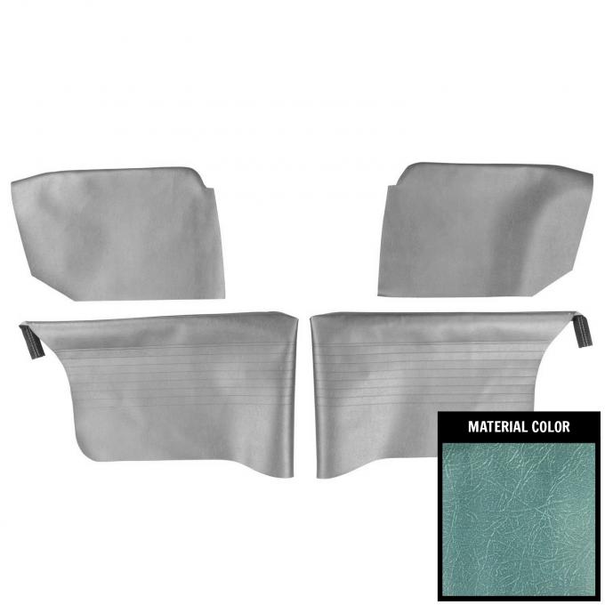 PUI Interiors 1962-1963 Chevrolet Nova Convertible Light Blue Rear Arm Rest Covers 63XR56