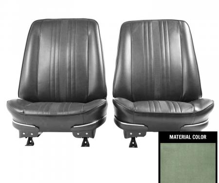 PUI Interiors 1969-1971 Chevrolet Nova Dark Metalic Green Pre-Assembled Front Bucket Seats 69XS24U-P