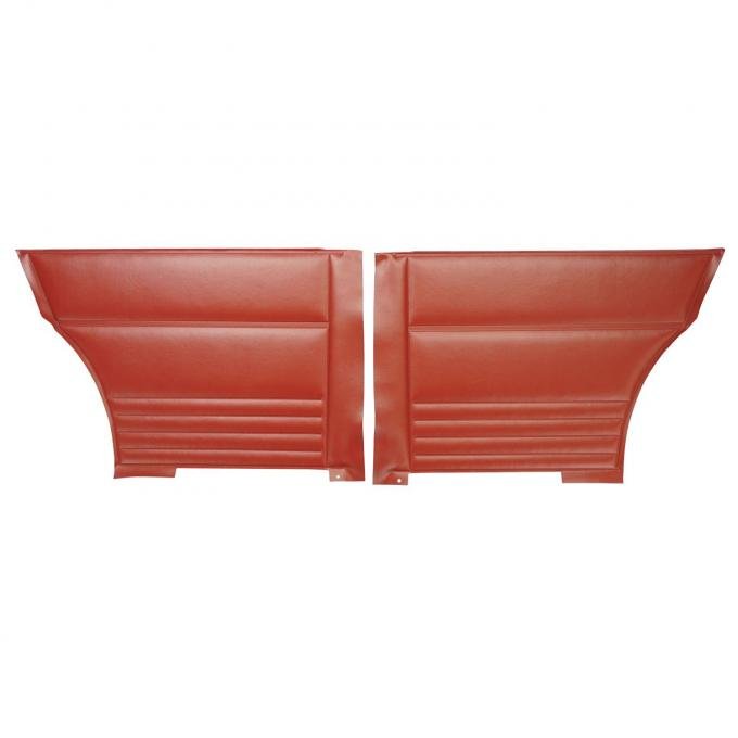 PUI Interiors 1967 Chevrolet Nova/SS Hardtop Red Rear Door Panels D292C