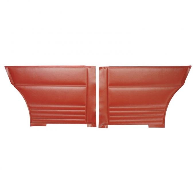 PUI Interiors 1967 Chevrolet Nova/SS Hardtop Red Rear Door Panels D292C