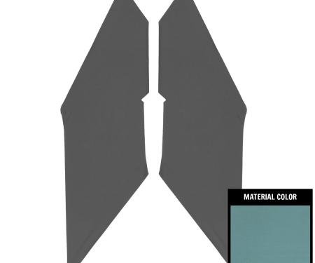 PUI Interiors 1968-1972 Chevrolet Nova Bright Blue Basketweave Earmuff Boards 68XHB106A