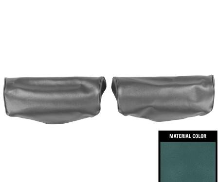 PUI Interiors 1975-1979 Chevrolet Nova Light Blue Bench Seat Head Rest Covers 75XH90B