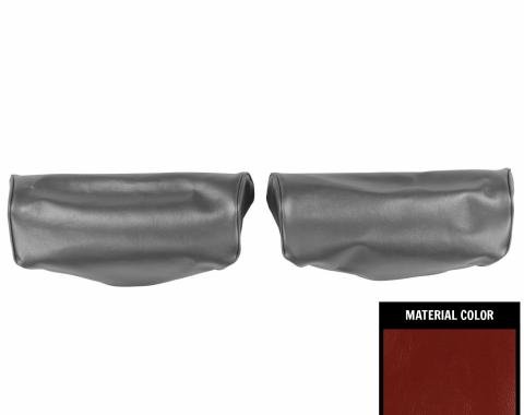 PUI Interiors 1975-1979 Chevrolet Nova Carmine Bench Seat Head Rest Covers 75XH38B