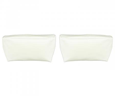 PUI Interiors 1968-1972 GM A-Body & Nova White Bucket Seat Head Rest Covers 68AH37U