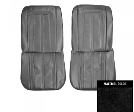 PUI Interiors 1966 Chevrolet Nova SS Black Front Bucket Seat Covers 66XS10U