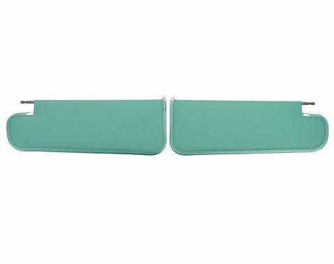 PUI Interiors 1966-1967 Chevrolet Nova Hardtop Aqua Basketweave Sun Visors SV10107AC