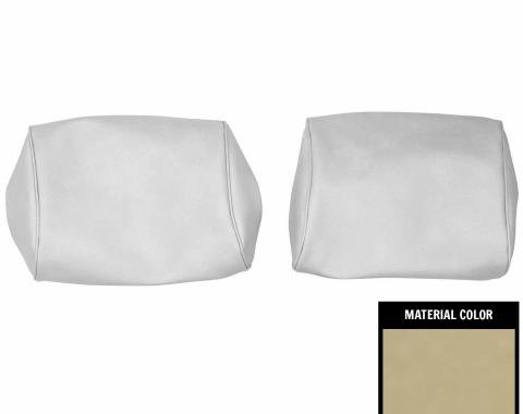 PUI Interiors 1968-1972 Chevelle/GTO/Cutlass/Skylark/Nova Covert Bench Seat Head Rest Covers 68AH29B