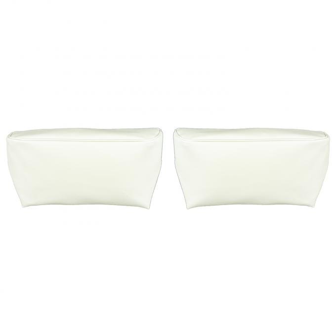 PUI Interiors 1968-1972 GM A-Body & Nova White Bucket Seat Head Rest Covers 68AH37U