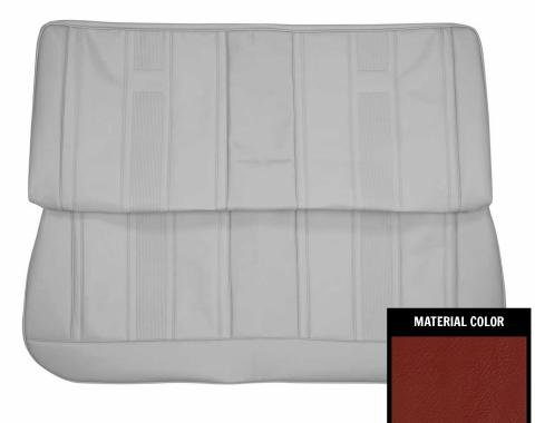 PUI Interiors 1965 Chevrolet Nova 4 Door Red Front Bench Seat Cover 65XS4D30B