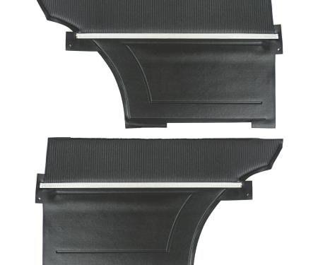 PUI Interiors 1965 Chevrolet Nova Hardtop Black Rear Door Panels 65XD10C