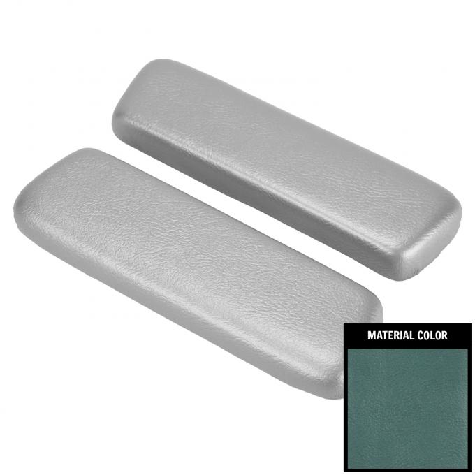 PUI Interiors 1965-67 Chevelle/Tempest/Cutlass,1965-66 Skylark Black Light Blue Arm Rest Pads ARP2-12