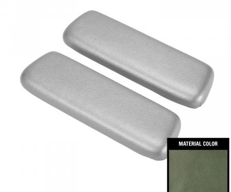 PUI Interiors 1965-1967 Chevelle/Tempest & 1966 Skylark Light Aqua Rear Arm Rest Pads ARP2-02