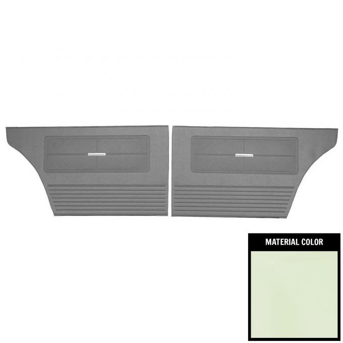 PUI Interiors 1963 Chevrolet Nova 4 Door White Rear Door Panels 63XD4D69R