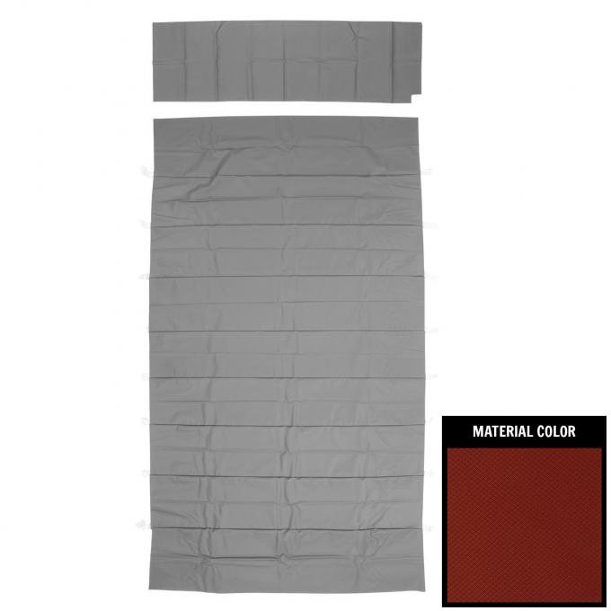 PUI Interiors 1962-1965 Chevrolet Nova Wagon Dark Red Basketweave Headliner 62XHW103A