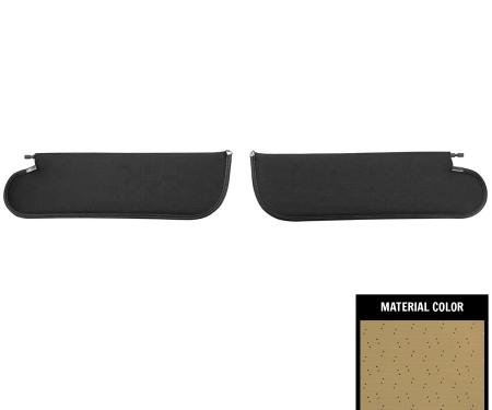 PUI Interiors 1971-1972 Chevelle/GTO/Cutlass/Skylark/Nova Sandalwood Perforated Sun Visors SV6111BC