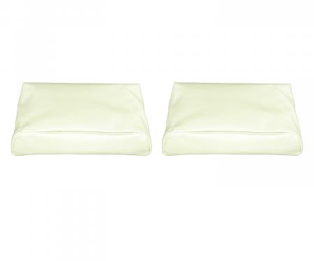 PUI Interiors 1968-1972 Chevelle/GTO/Cutlass/Skylark/Nova Pearl Bucket Seat Head Rest Covers 68AH28U