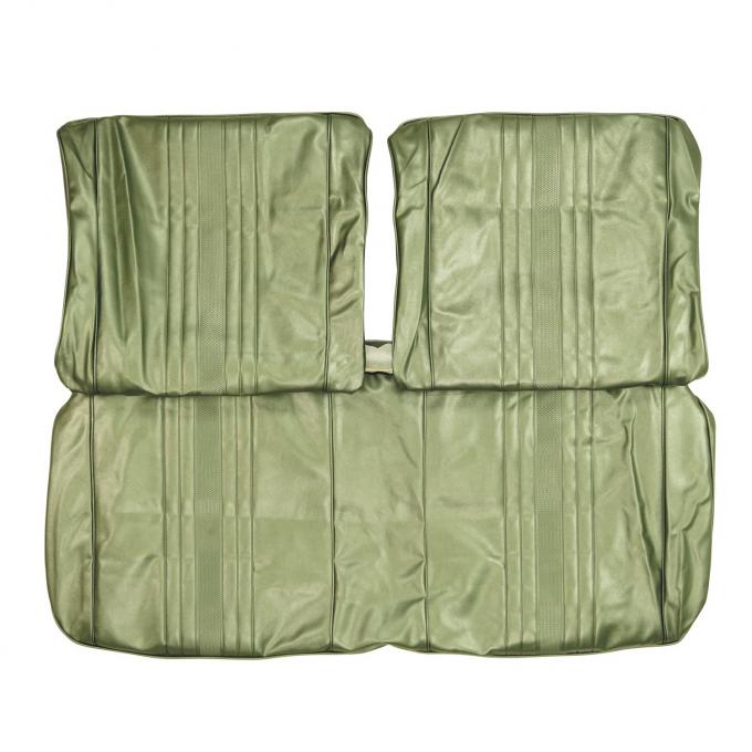 PUI Interiors 1969-1970 Nova SS/Custom Dark Green Metallic Front Bench Seat W/O Arm Rest Cover 69XS24B
