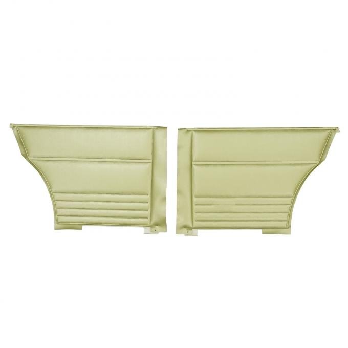 PUI Interiors 1967 Chevrolet Nova Hardtop Ivy Gold Rear Door Panels D299-4C