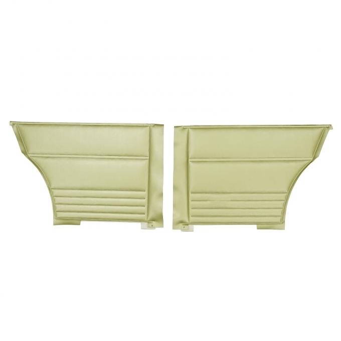 PUI Interiors 1967 Chevrolet Nova Hardtop Ivy Gold Rear Door Panels D299-4C