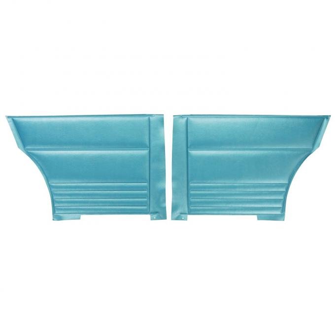 PUI Interiors 1967 Chevrolet Nova/SS Hardtop Bright Blue Rear Door Panels D293C