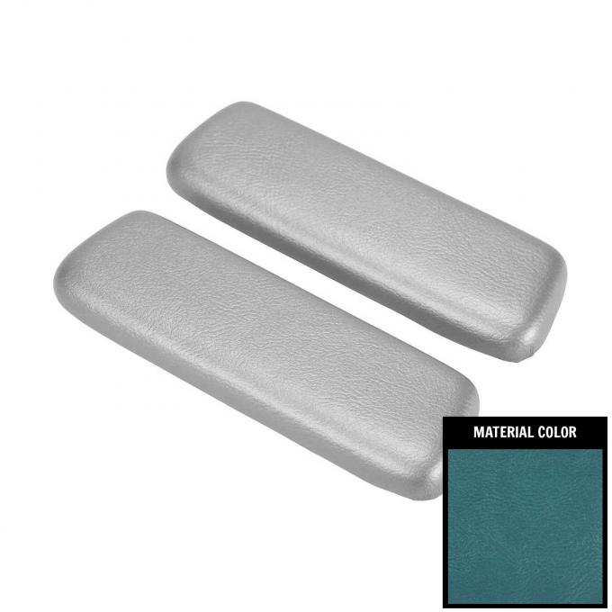 PUI Interiors 1966-1967 Chevrolet Chevelle Bright Blue Rear Arm Rest Pads ARP2-14