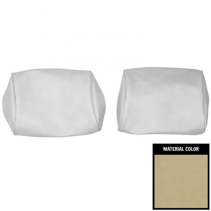 PUI Interiors 1968-1972 Chevelle/GTO/Cutlass/Skylark/Nova Covert Bench Seat Head Rest Covers 68AH29B